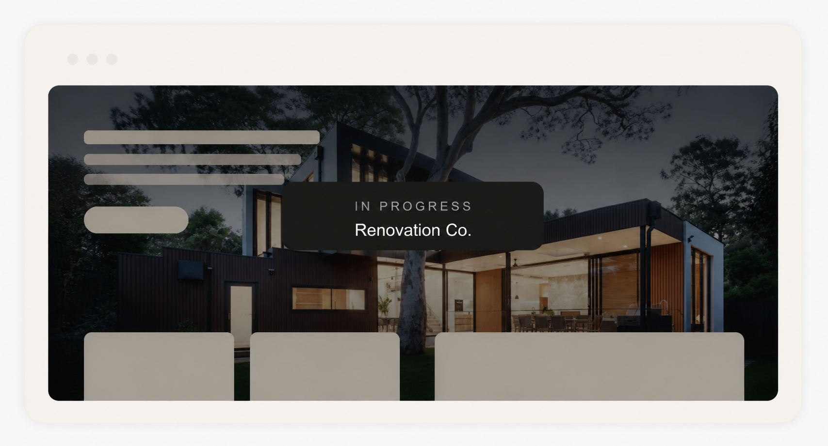 Renovation Company — website preview